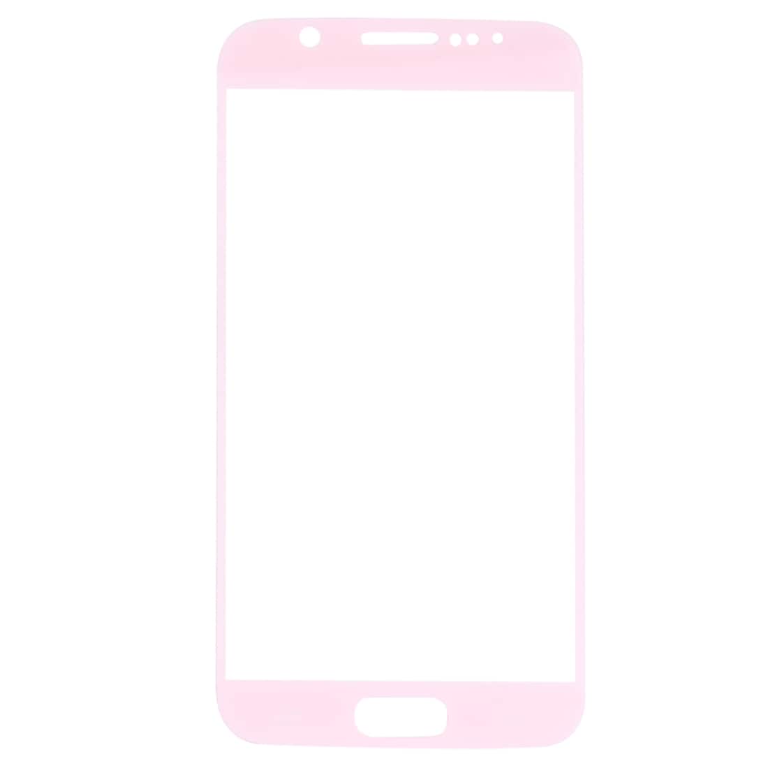 Hærdet glasskåner Samsung Galaxy S6 i rosa