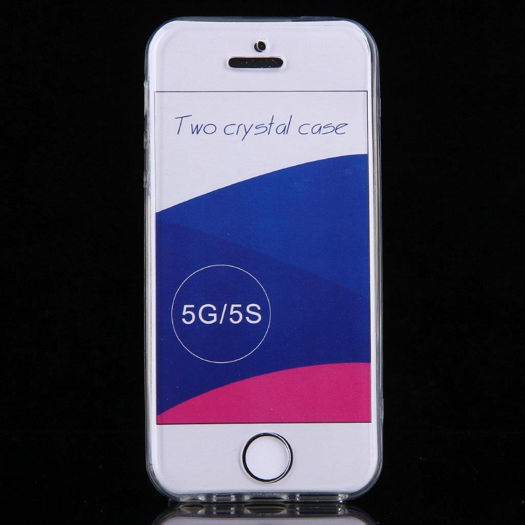 Transparent dobbeltsidigt Cover iPhone 5 & 5s & SE