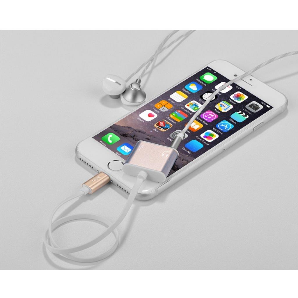 Høretelefonadaptor + Ladeudtag iPhone 7
