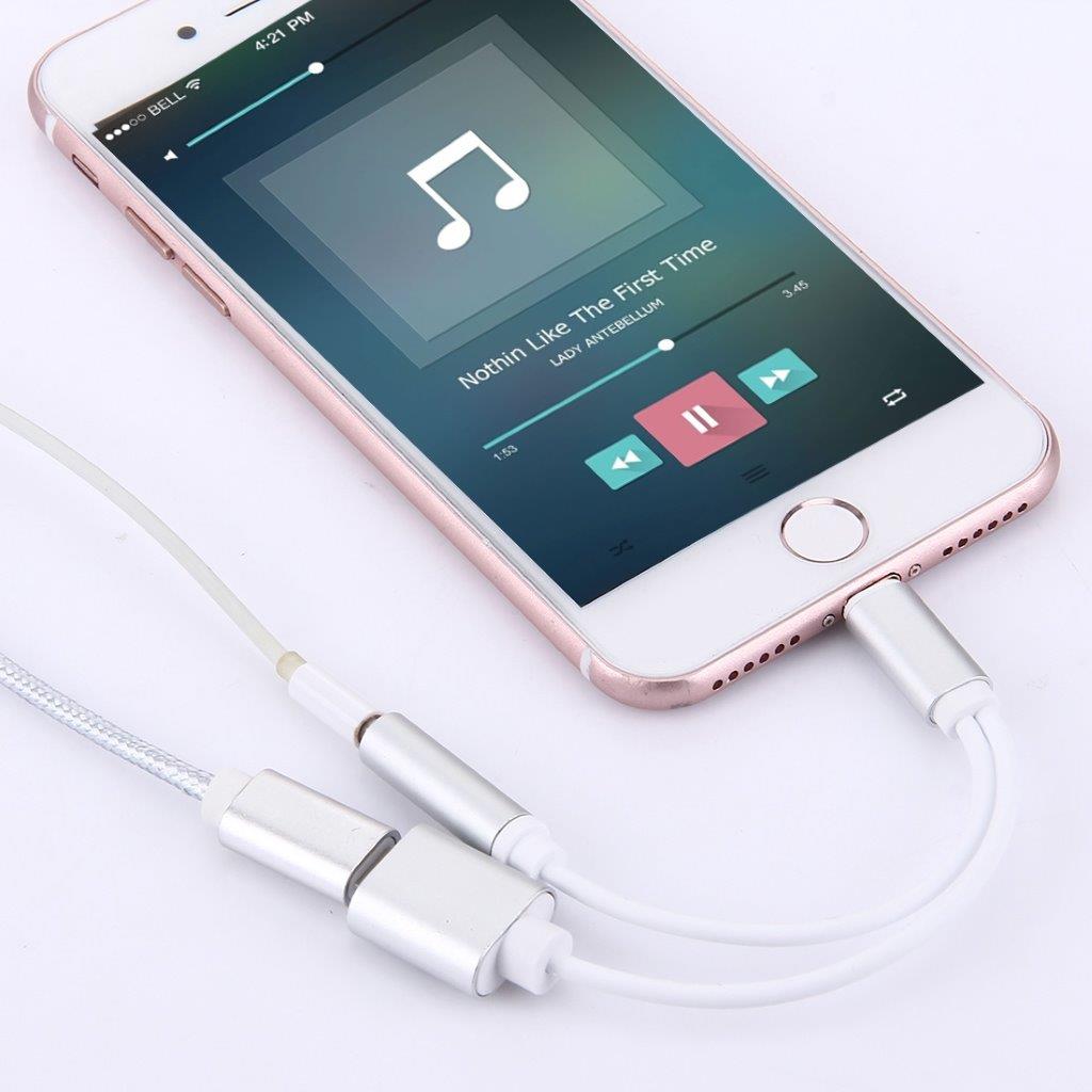 iPhone 7 adaptor for høretelefoner med Mic