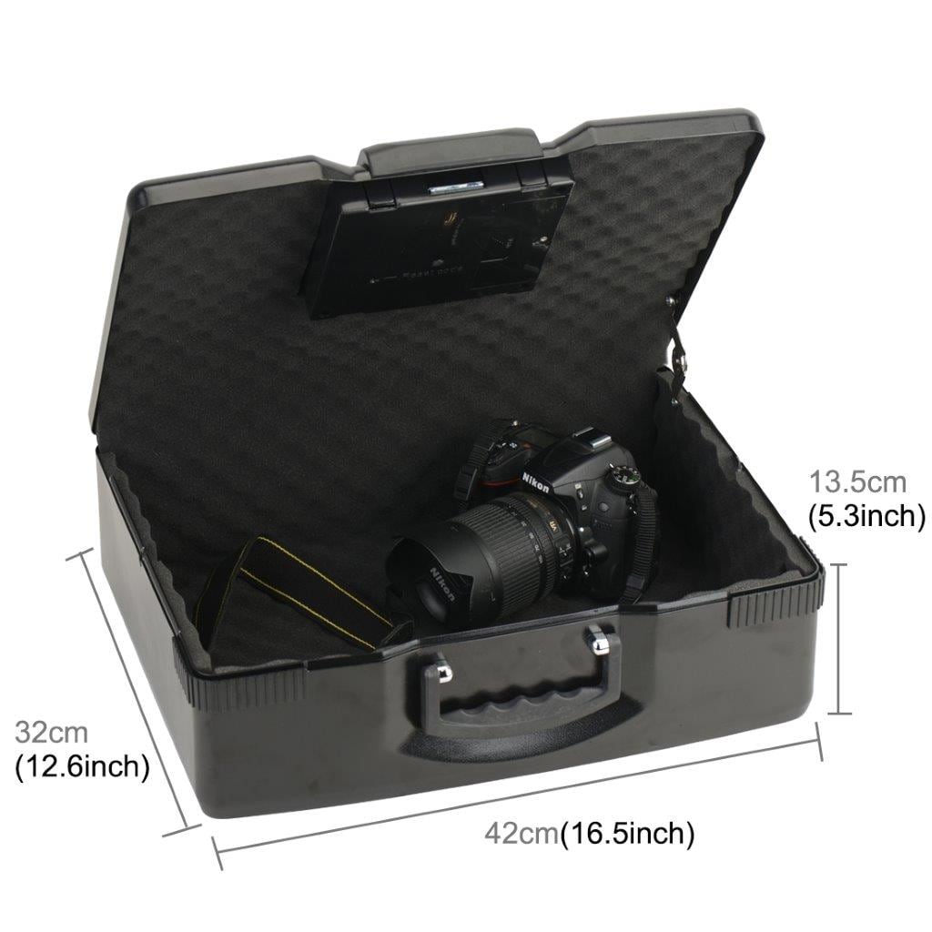 Transportabel Sikkerhedsbox med nøgle for Laptop / Kamera / Tegnebog