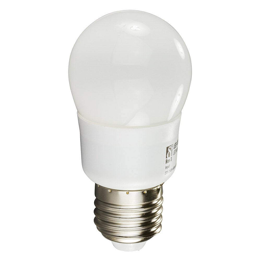 LED-pære, E27, varmt hvidt lys, 1,5W 2600-2800K