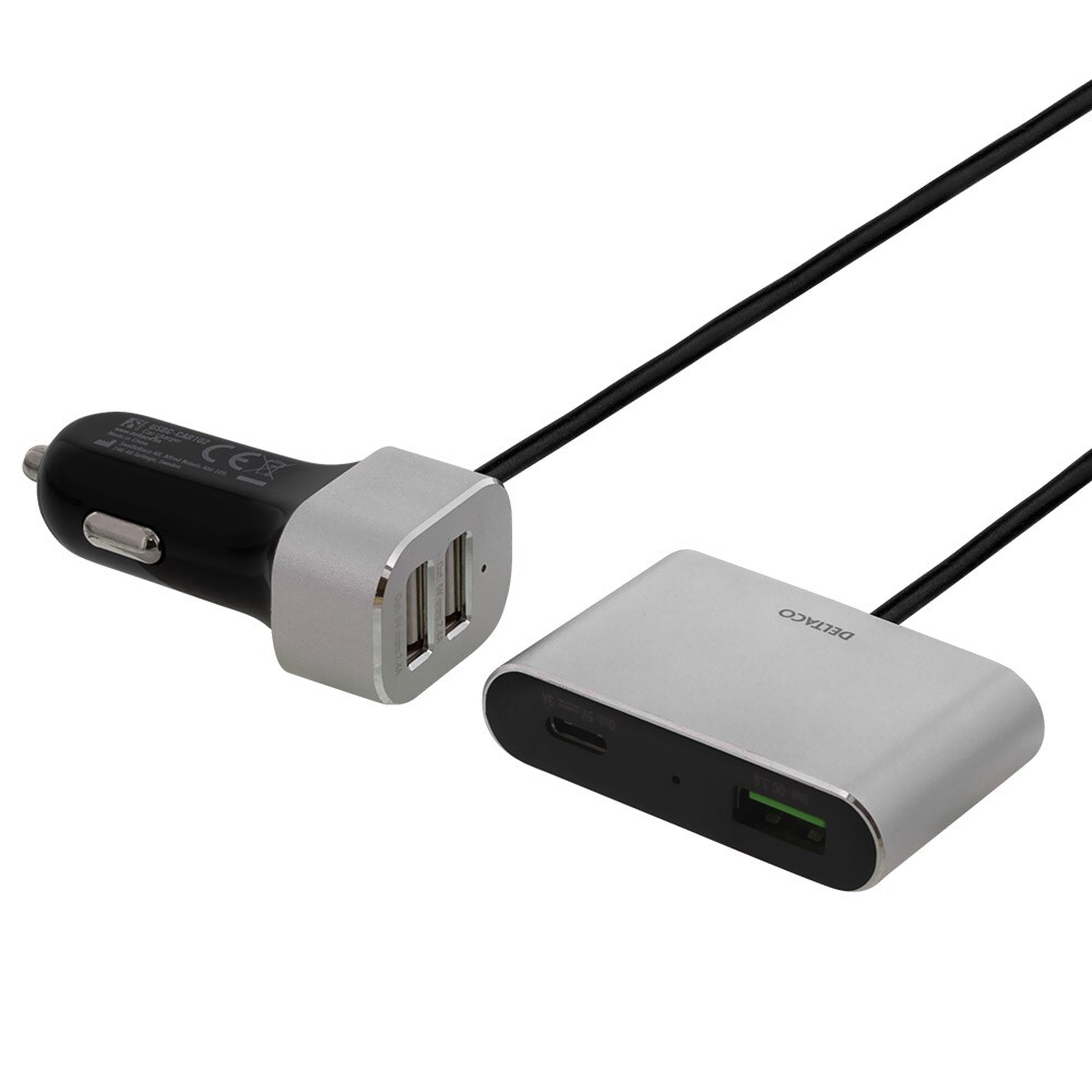 Billader med USB-C, USB-A og Quick Charge 3.0
