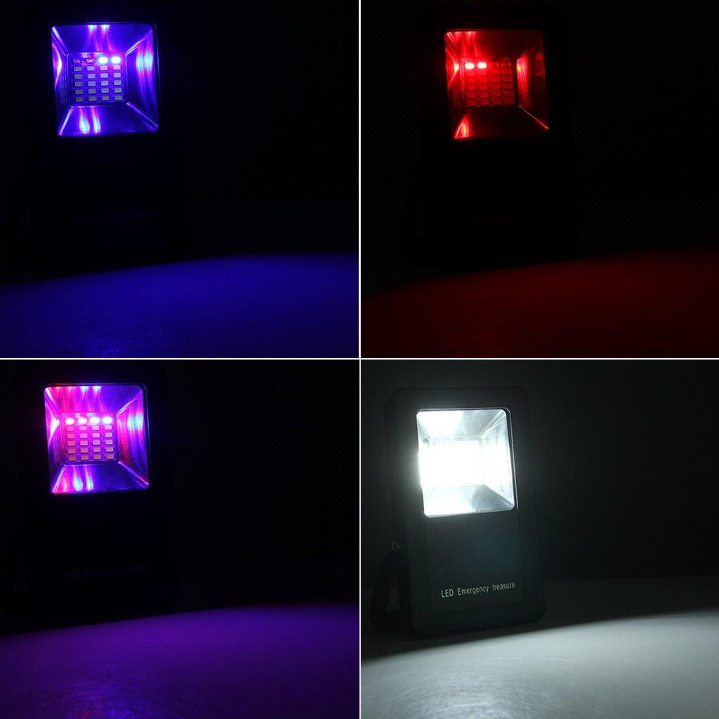 Blinkende LED Advarselslampe 30W 24 LED med Holder