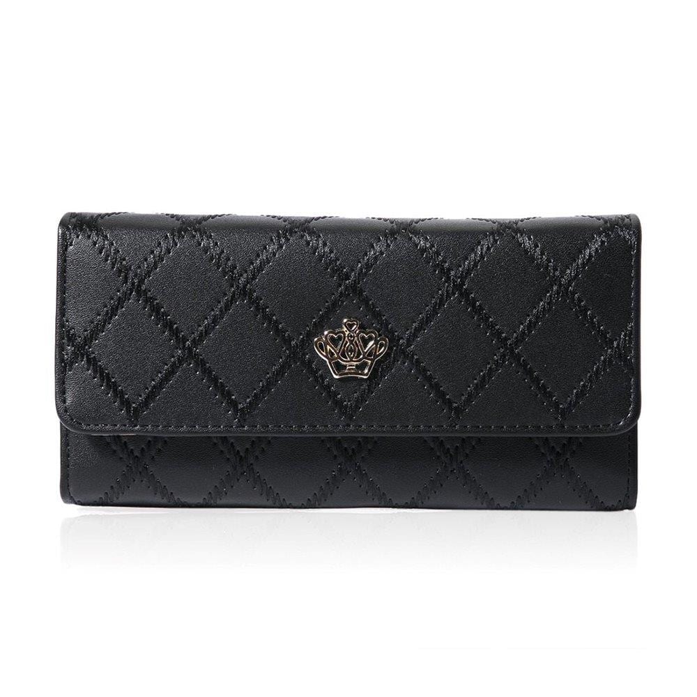 Lang Tegnebog Dame - Crown Clutch Wallet Handbag Superior
