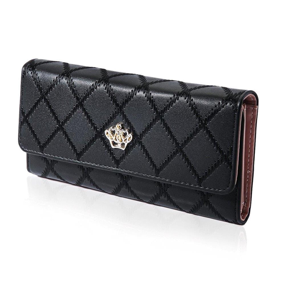 Lang Tegnebog Dame - Crown Clutch Wallet Handbag Superior