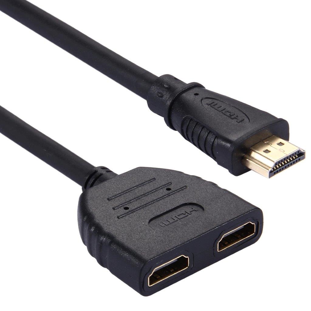 HDMI-splitter med 30 cm kabel