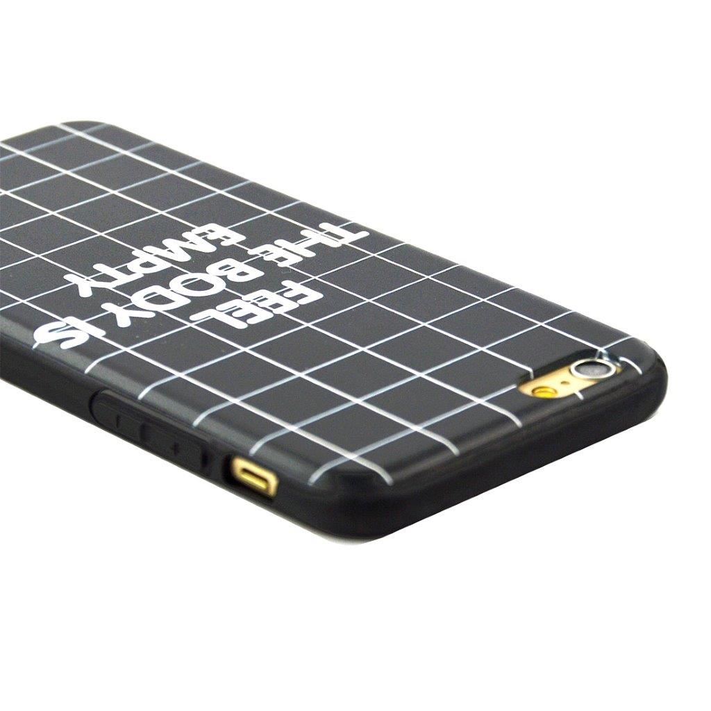 Designcover iPhone 6 & 6s 3D Black Grids