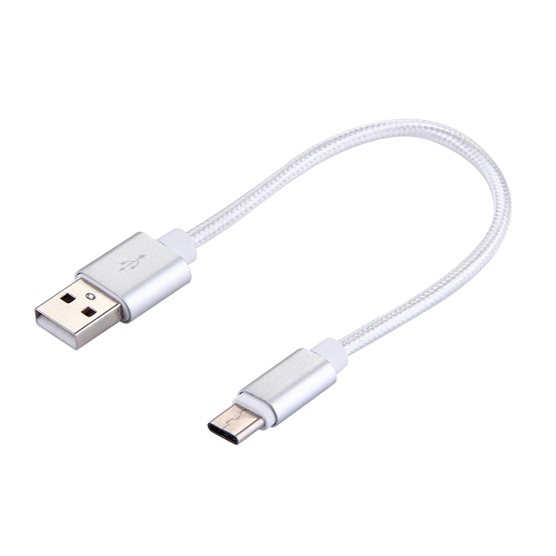 Kort USB-kabel 3.1 Type-C  i kraftigt nylonstof