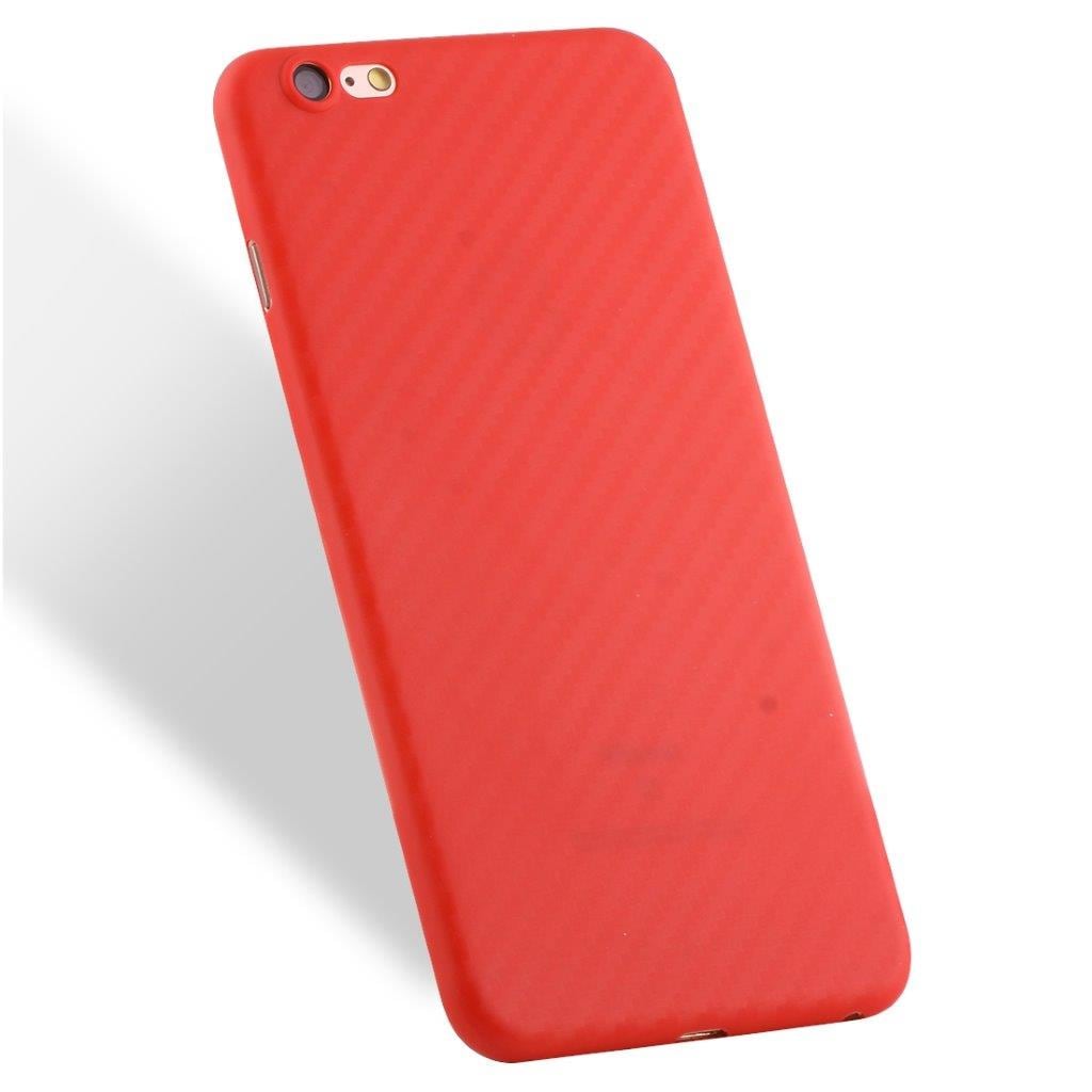 Rødt cover i Carbondesign iPhone 6 Plus & 6s Plus
