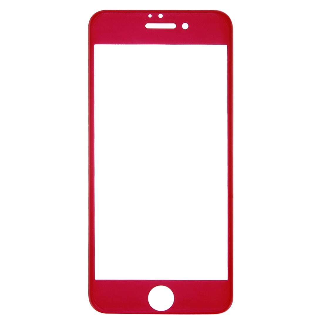 Rød Helskærmsbeskyttelse i glas iPhone 8 Plus / 7 Plus
