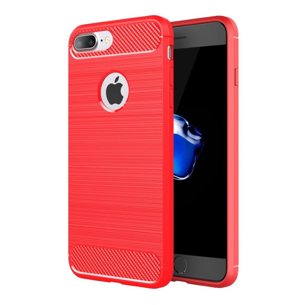 iPhone 7 Plus Børstet ArmorCase - Rød farve