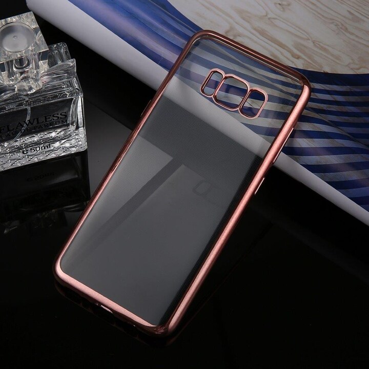 Gennemsigtigt cover Samsung Galaxy S8 i Rose Guld