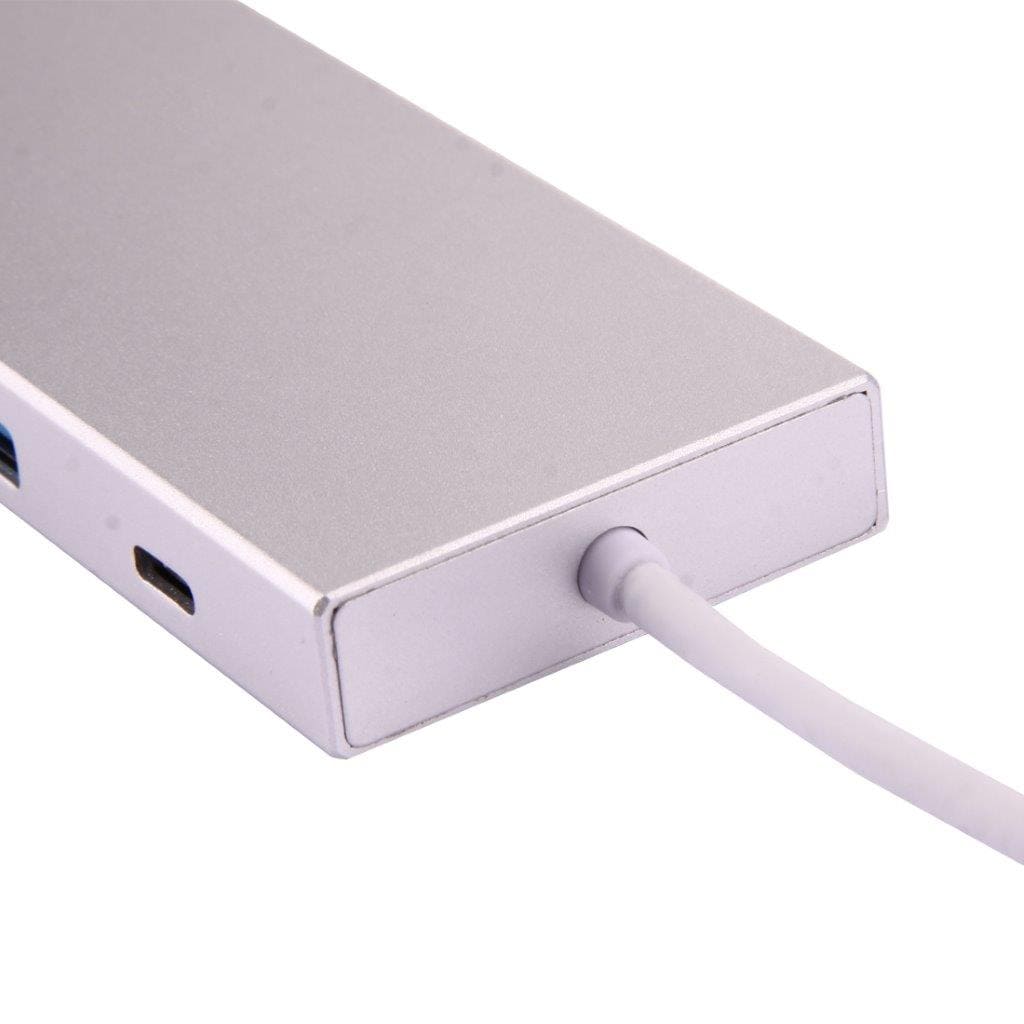 Adapter USB 3.1 Type-C til HDMI & 3 x USB 3.0 & SD/Micro SD kortlæsere