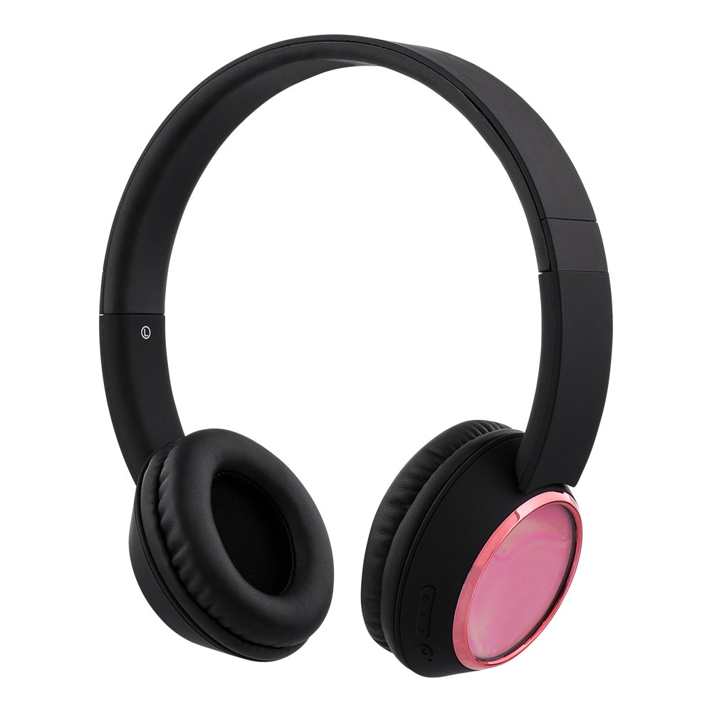 STREETZ Bluetooth-hovedtelefoner med mikrofon - Sort/Rosa