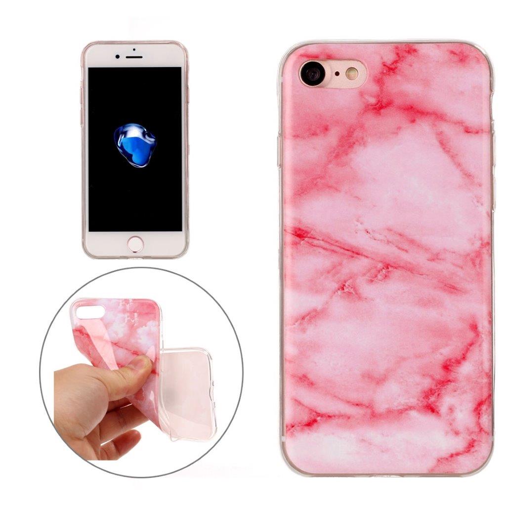 Marmorcover i rosa iPhone7