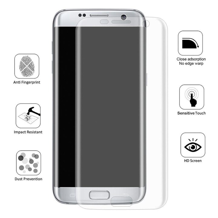 Skærmskåner hærdet film Samsung Galaxy S7 Edge - 3D helskærmsbeskyttelse