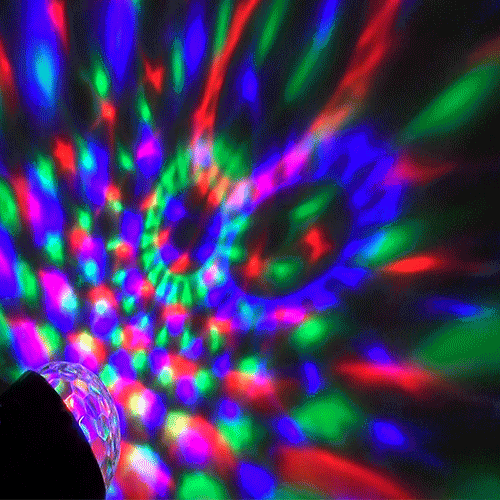 Roterende Discokugle - Magic Ball roterer og pulserer med musikken