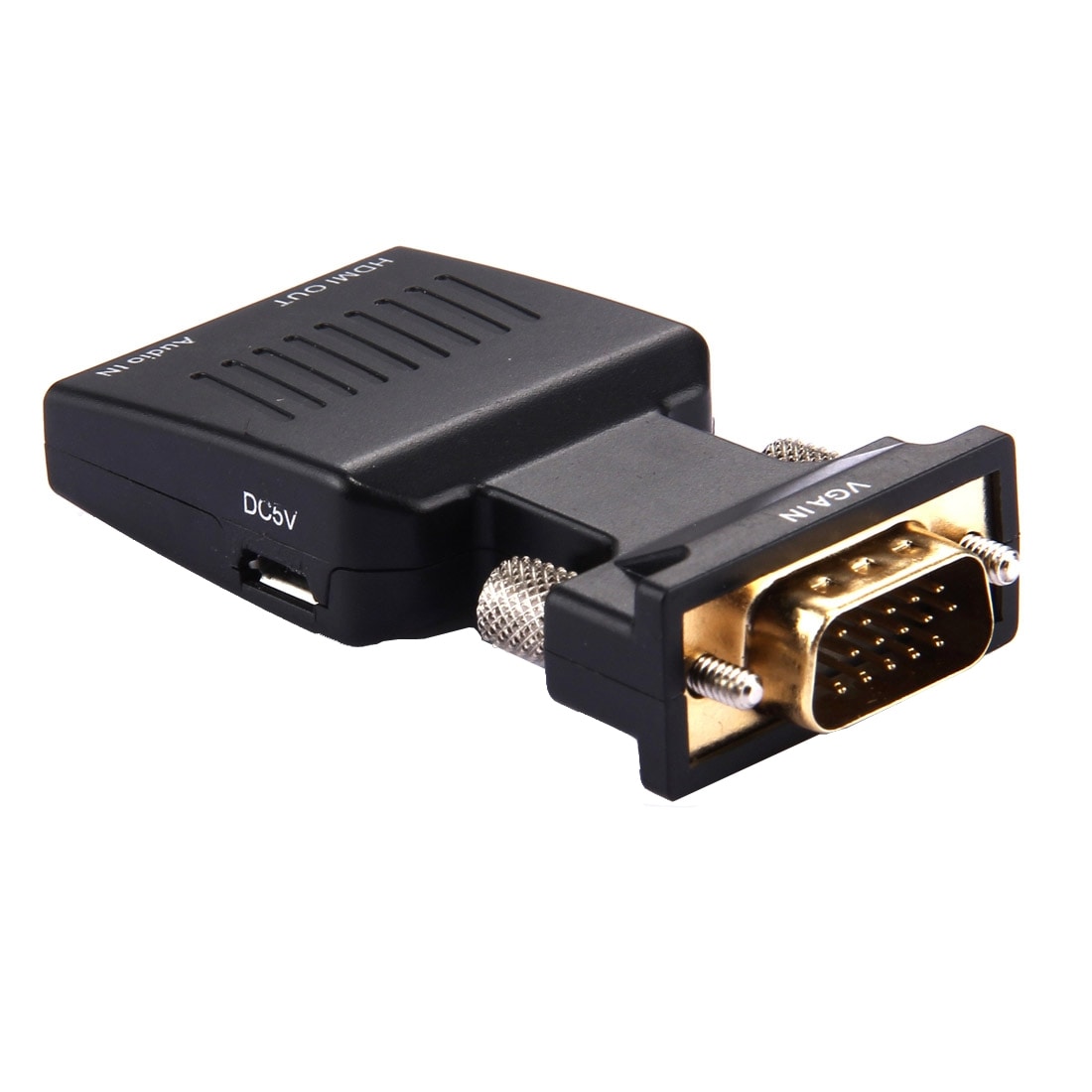 Adapter VGA till HDMI + Audio Video udgang HDTV Monitor