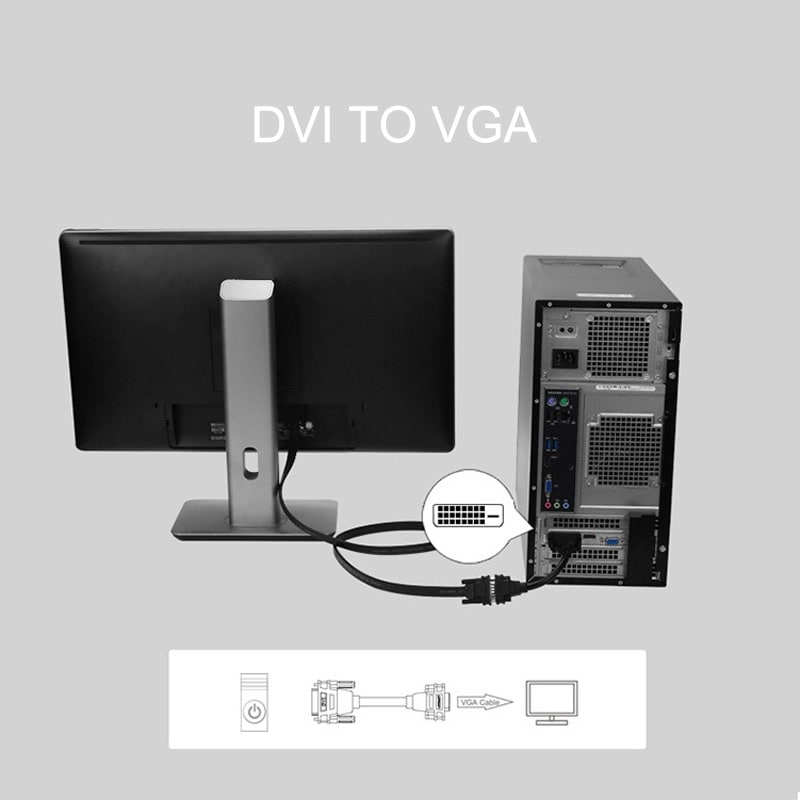 DVI-D til VGA Adapter