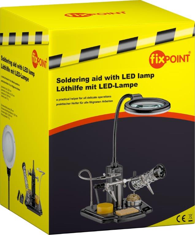 Fixpoint loddehjælp med LED-lampe