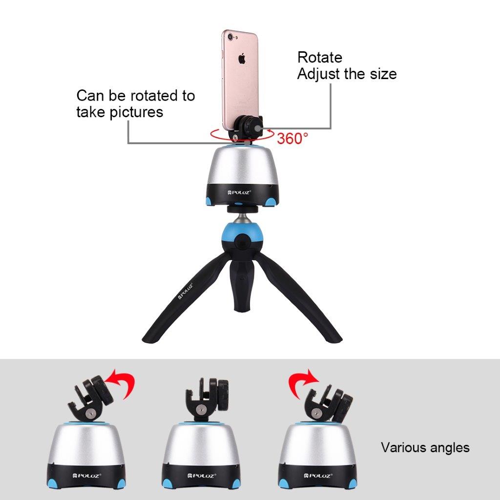 Kamerastativ 360 grader Panorama 3D rotation  Kamera / Mobil / Gopro