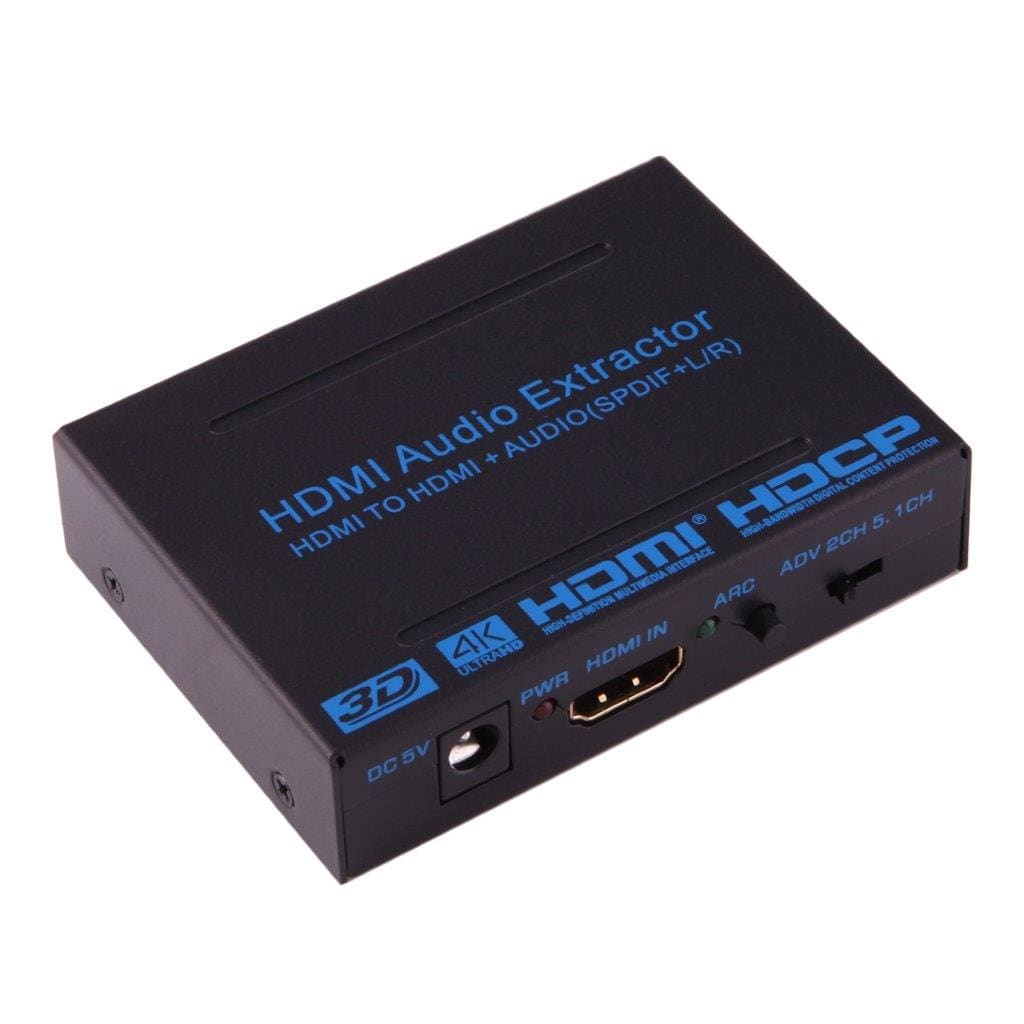 HDMI til HDMI + SPDIF+ L/R lydadapter 4Kx2K