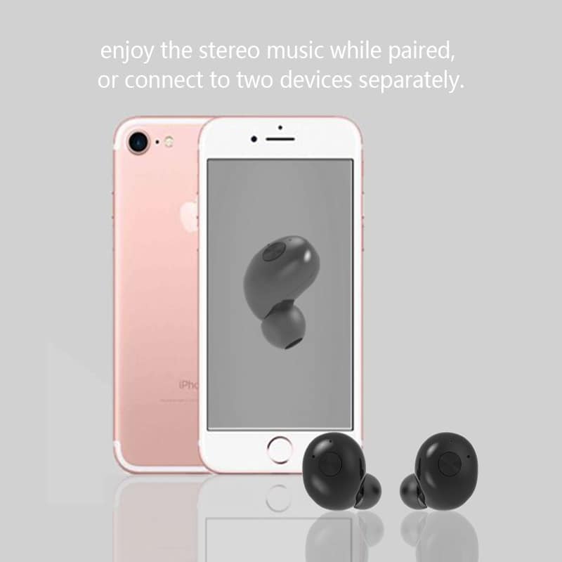 Bluetooth Stereo Earphones Mini In-Ear med ladedock