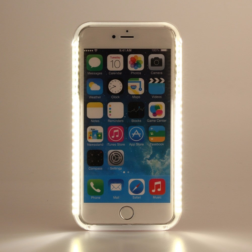 Selfiecover iPhone 6 med Led lys