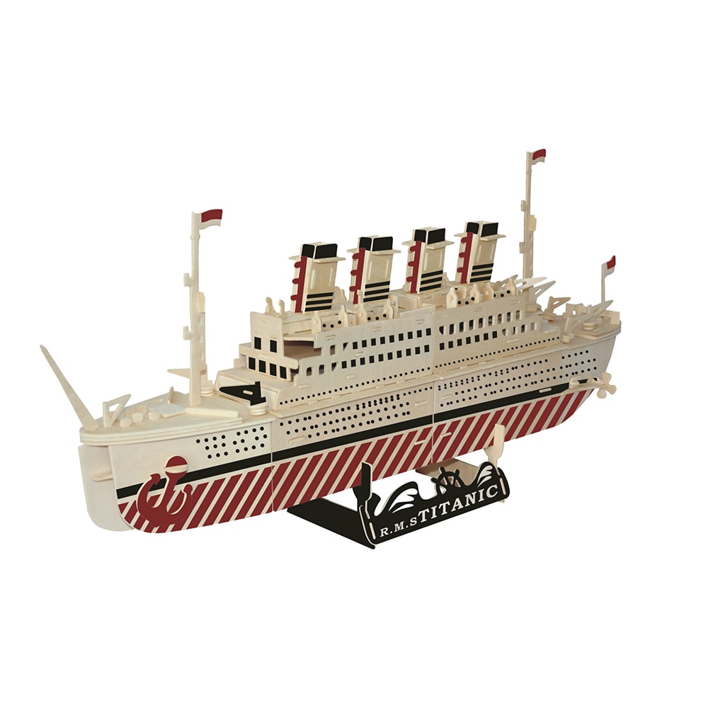 Model 3D Puslespil i træ - Titanic motiv