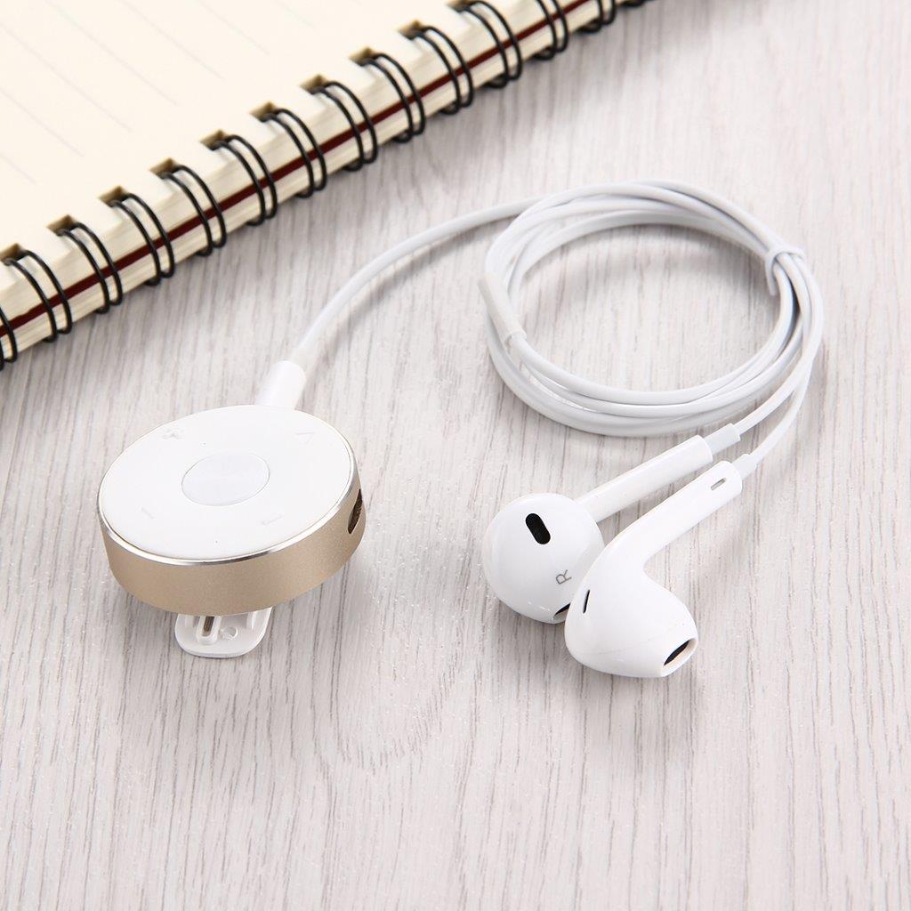 Trådløse høretelefoner med fjernkontrol & clips - Bluetooth