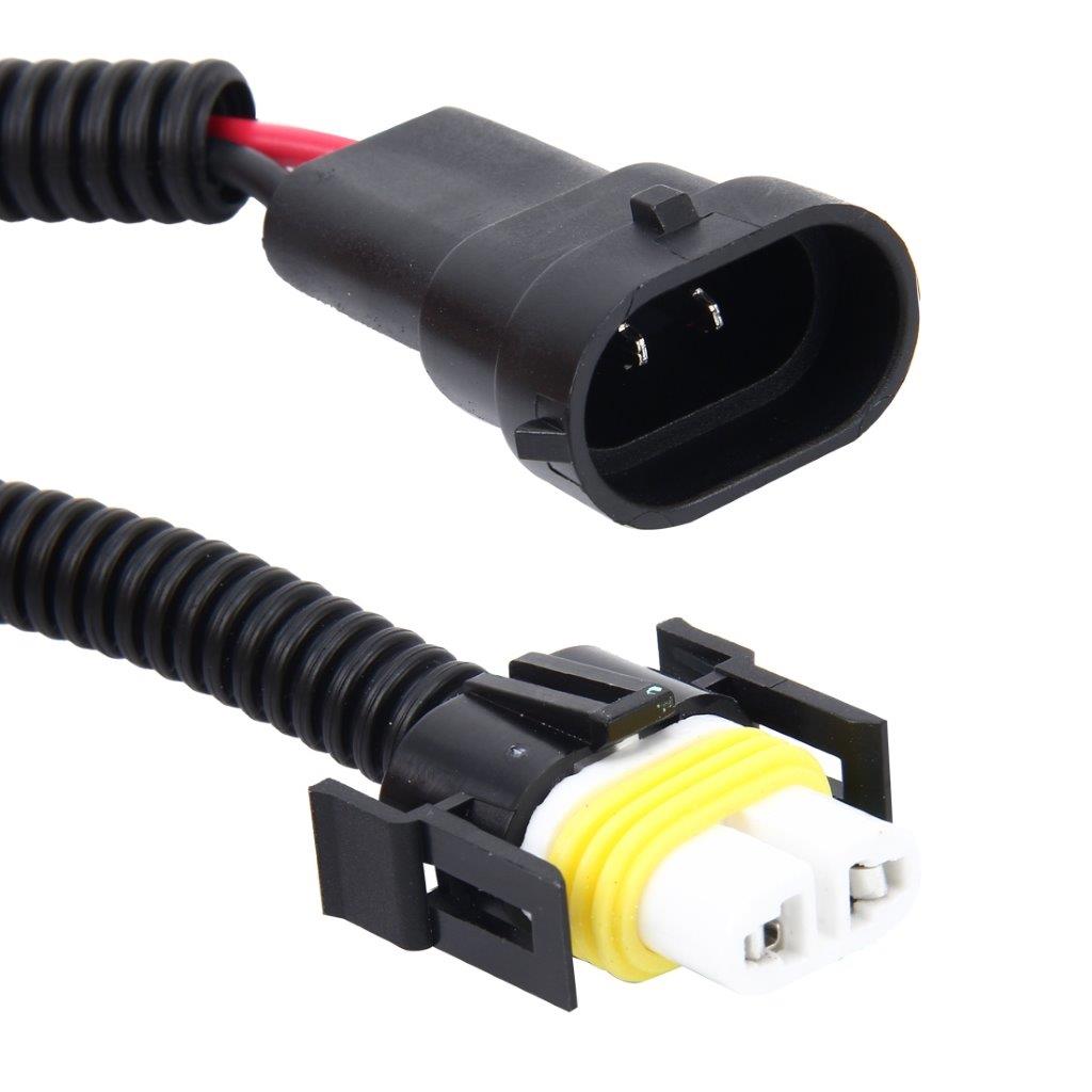 Projektør Keramisk Adapter kabel H11 - Han til Hun 2-Pak