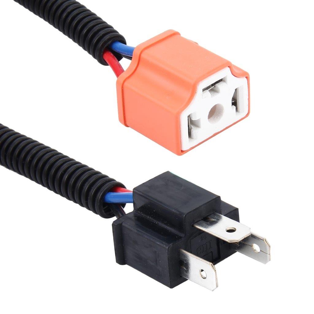 Projektør Keramisk Adapter kabel H4 - Han til Hun 2-Pak