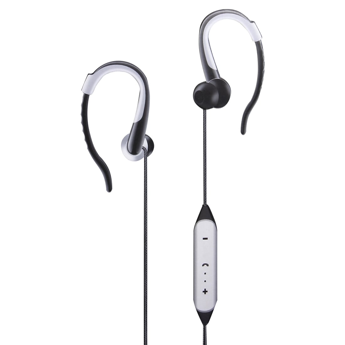 Trådløse In-Ear høretelefoner med mikrofon og krog / ørebøjle - Bluetooth