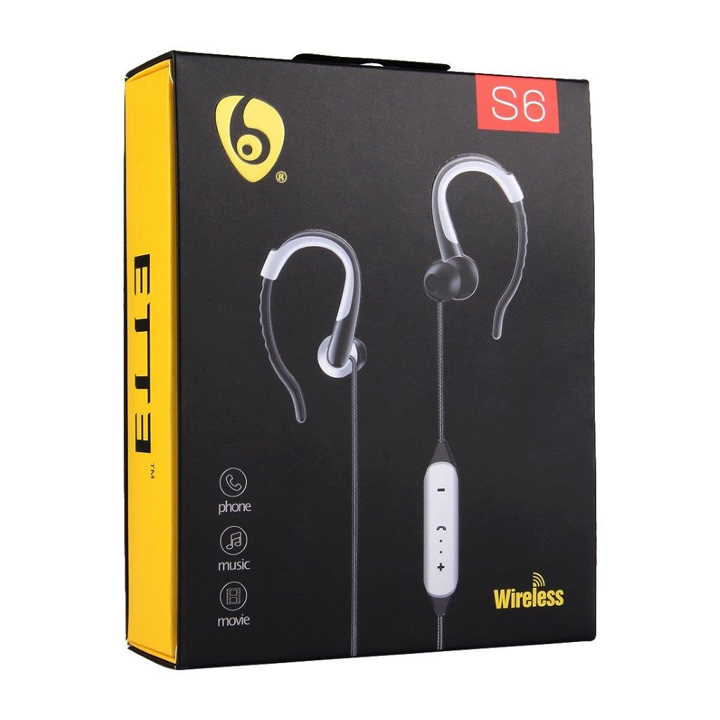 Trådløse In-Ear høretelefoner med mikrofon og krog / ørebøjle - Bluetooth