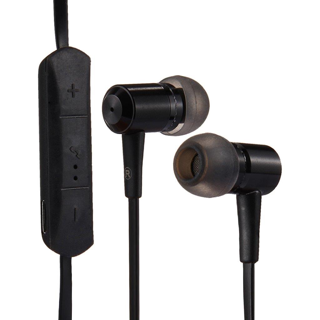 Sorte Trådløse In-Ear høretelefoner med mikrofon - Bluetooth