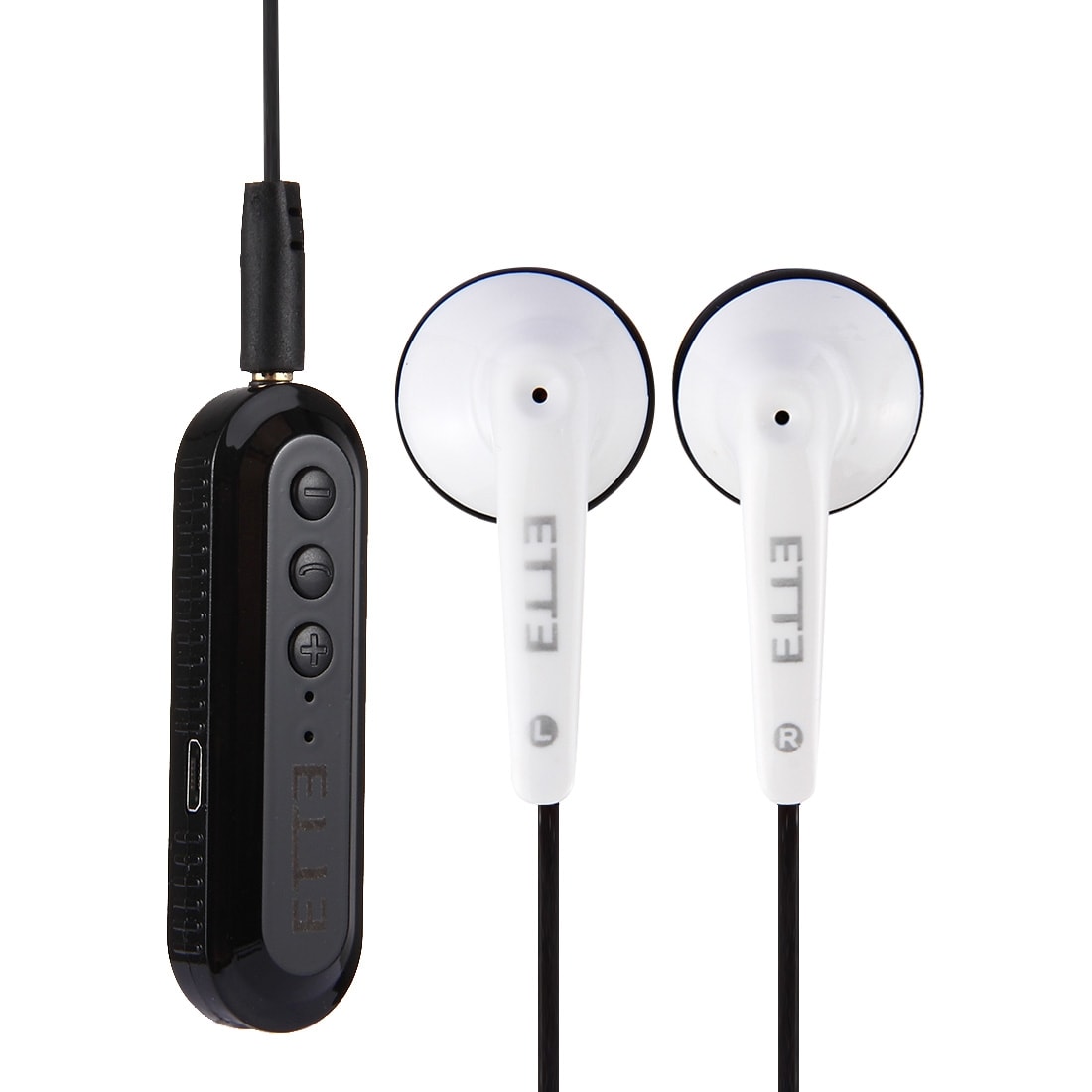 HvideTrådløse In-Ear stereohøretelefoner med mikrofon & Fjernkontrol - Bluetooth