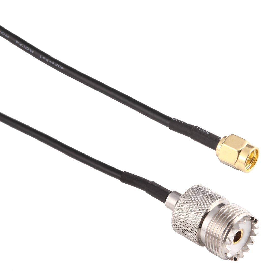 Adapter kabel 15cm UHF hun - SMA han RG174
