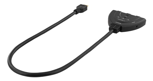 DELTACO HDMI-Switch, 3 Indgange til 1 Udgang