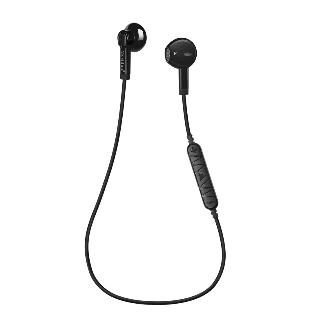 Bluetooth Headset med Kabel og Fjernbetjening - iPhone / Samsung / Sony m.m.