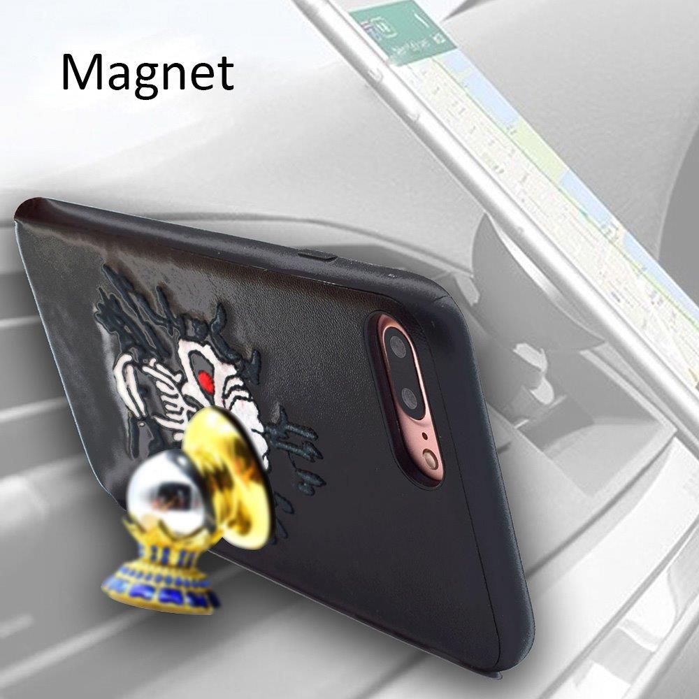 Broderet Cover iPhone 7 Plus med Magnet