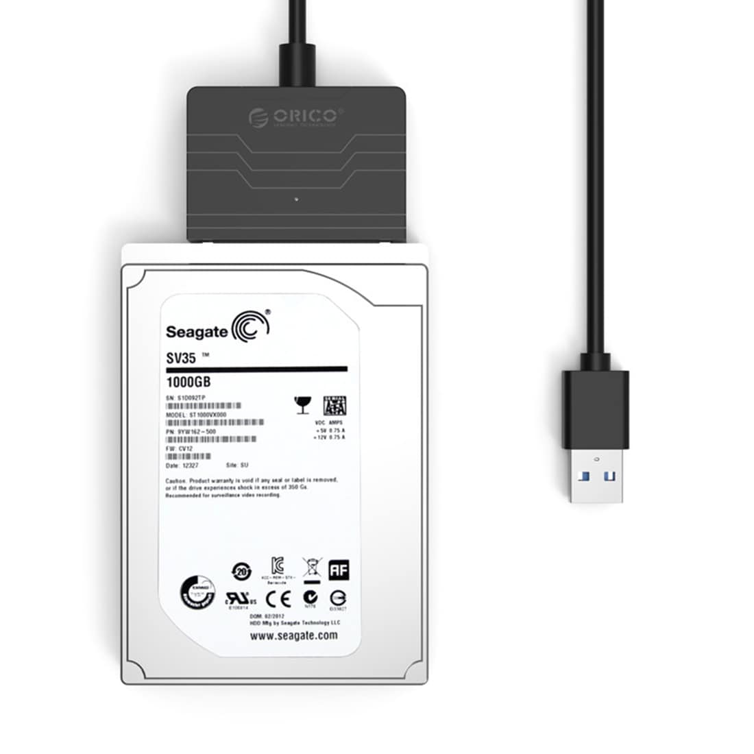 Adapter / Kabel USB 3.0 til SATA 3.0 til Harddisk