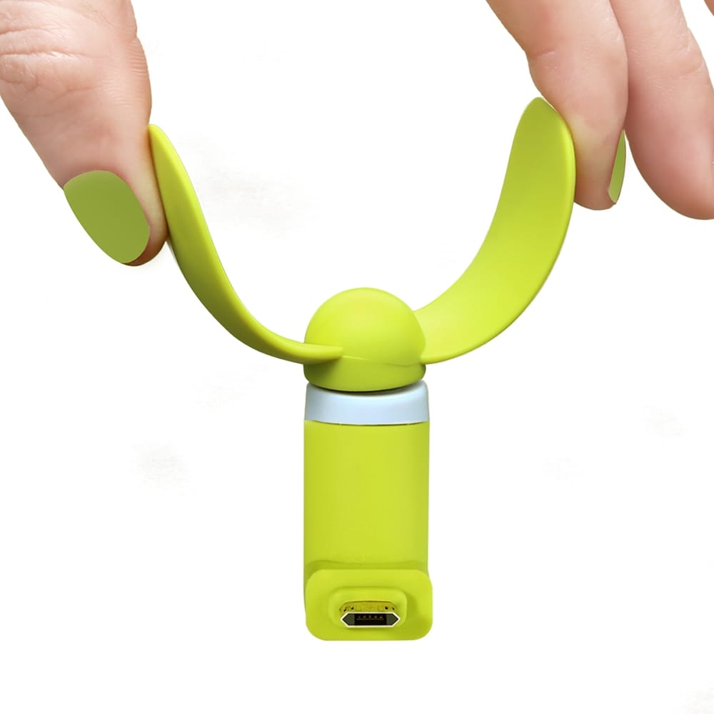 Ventilator / Ansigtsventilator til Mobiltelefon med Micro-USB Kontakt