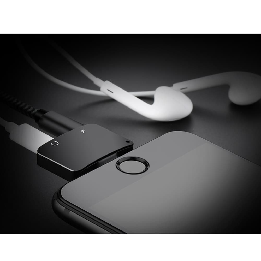 Adapter Ladestik + Hovedtelefonstik iPhone 7