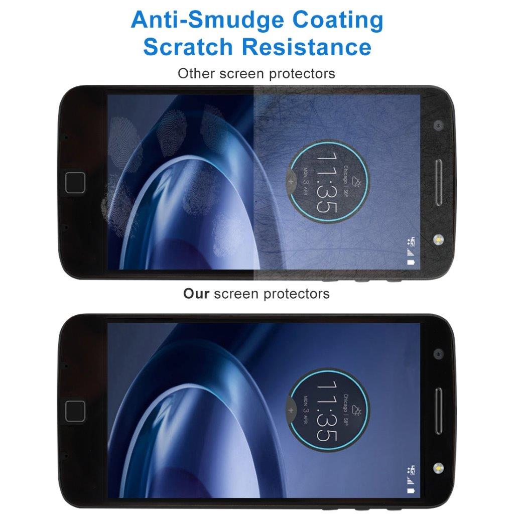Skærmbeskyttelse / Displaybeskyttelse i Hærdet Glas til Motorola Moto Z - Komplet Skærmbeskyttelse
