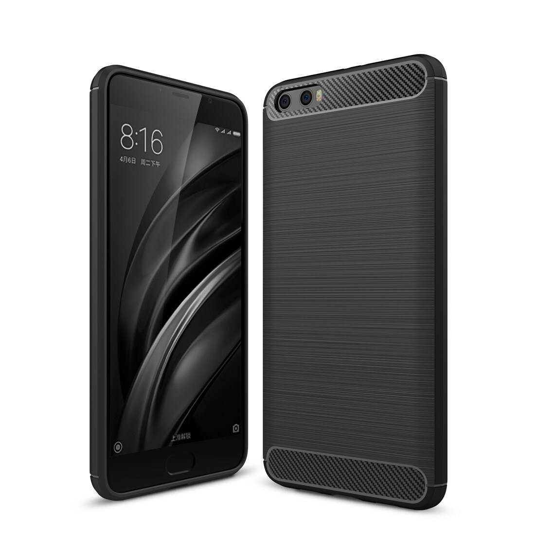 Shockproof Carbon Fiber Cover Xiaomi Mi 6 Plus