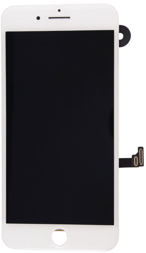 iPhone 7 Plus LCD + Touch Display Skærm med Kamera og Ramme - Hvid Farve