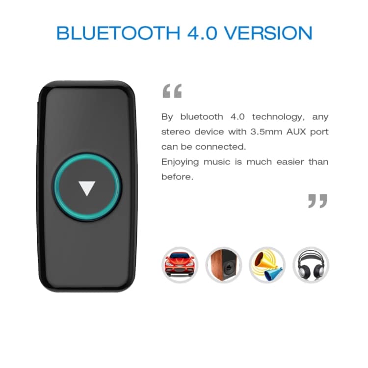 Bil Bluetooth modtager med 3,5mm lydindgang