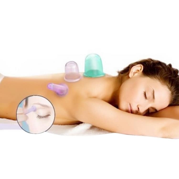 Kopsætning 4-Pak - Vakuumkopper for massage / cellulitisbehandling