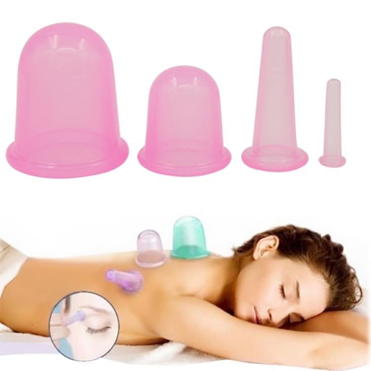 Kopsætning 4-Pak - Vakuumkopper for massage / cellulitisbehandling
